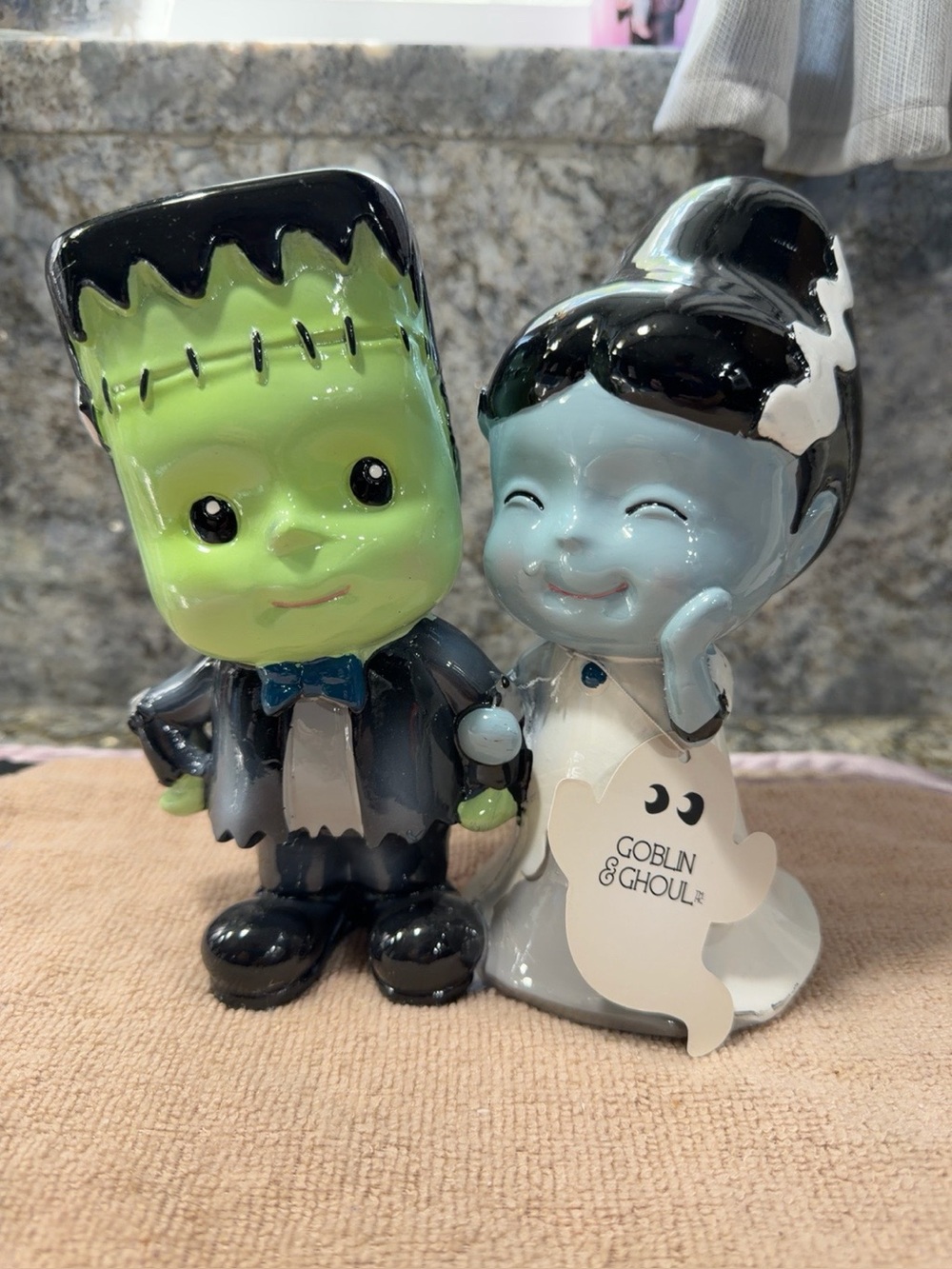 Goblin & Ghoul Frankenstein & Bride Halloween Figurine | NWT